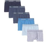 NAVIGARE UNDERWEAR BOY Confezione da 6 Boxer Bambino E Ragazzo in Cotone BIELASTICO con Elastico Esterno Stampato - Colore Bianco E Colorati in Cotton Stretch Jersey. Articolo Scatolato singolarmente