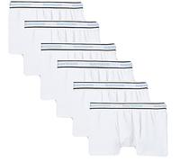 NAVIGARE UNDERWEAR BOY Confezione da 6 Boxer Bambino E Ragazzo in Cotone BIELASTICO con Elastico Esterno Stampato - Colore Bianco E Colorati in Cotton Stretch Jersey. Articolo Scatolato singolarmente
