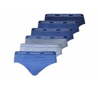 NAVIGARE UNDERWEAR BOY Confezione da 6 Slip Bambino E Ragazzo in Cotone BIELASTICO con Elastico Esterno Stampato - Colore Bianco E Colorati in Cotton Stretch Jersey. Articolo Scatolato singolarmente