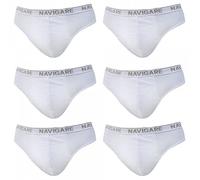 NAVIGARE UNDERWEAR Confezione da N. 6 Slip Uomo in Morbido Cotone Stretch Jersey Elastico Esterno Stampato, Massima Vestibilita'. Disponibile negli Assortimenti Bianco e Colorato
