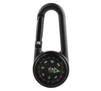 Navigation Keychain - Compass Carabiner | Portable Survival Compass with Temperature Gauge, Durable Zinc Alloy Design for Hiking, Camping and Mountaineering Adventures