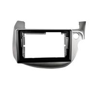 Navigation Panel Adattatore per cornice auto 2 DIN da 9 pollici adatto per Honda Fit Jazz 2008-2013 Kit pannello di montaggio per cruscotto radio Android Pannello per autoradio(RHD Frame silver)
