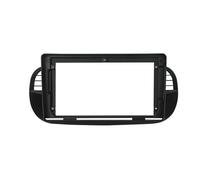 Navigation Panel Cornice da 9 pollici per autoradio adatta per Fiat 500 2007-2015, cornice per lettore multimediale, pannello di rivestimento del cruscotto 2 DIN(Lack)