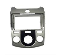 Navigation Panel Fascia autoradio adatta per KIA FORTE MANUAL AC Schermo da 9 pollici Pannello cruscotto Installazione cornice stereo Pannello per autoradio(WHITE)