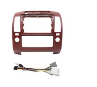Navigation Panel Kit di montaggio per pannello cruscotto autoradio Android, adatto per Nissan Navara D40 2004-2014, 9 pollici, 22,86 cm(Full Set A Mod Red)
