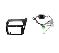 Navigation Panel Kit di montaggio per pannello di rivestimento per autoradio da 9 pollici, adatto per HONDA Hatchback-Civic 2005-2011, LHD RHD, stereo 2 DIN Pannello per autoradio(RHD CableB)