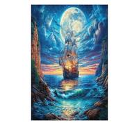 Navigation Sailboat Puzzle 1000 Pezzi Relax E Meditazione The Sea Ship Rompicapo Mindfulness Attività Per Il Benessere Riduzione Dell'ansia Regalo Per Tutti 1000 PCS
