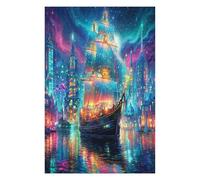 Navigation Sailboat Puzzle 1000 Pezzi Rilassamento Antistress Premium The Sea Ship Rompicapo Pressione Ridotta Attività Mindfulness Rigenerazione Mentale1000 PCS