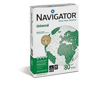 Navigator 0484UN Carta Universal, A3, 80 G/Mq, 110 µm, Confezione da 5