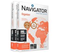 Navigator Organizer 4 Fori · 80 gr Carta A4 · 1000 fogli (2 risme) · UHD Formula · Raccoglitori ad Anelli a4