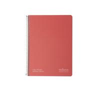 Navigator | Taccuino A4 con copertina rigida | rosso | quadrettato 4x4 | copertina in cartone morbido al tatto | 80 fogli 80 grammi | spirale chiusura Coil-Lock | Carta Premium Writing Perfetto