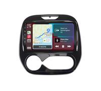 Navigatore Auto Navigazione Gps 2 Din per Renault Captur CLIO Samsung QM3 2011-2019 Car Radio con Bluetooth Vivavoce, con Hd Touch Navigazione, 8 Nucleo 4G+64G