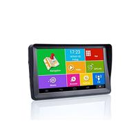 Navigatore GPS, 7" Inch 1 6GB RAM512MB Auto GPS Navigation Sat Na AV-IN Bluetooth WIFI FM Transmitter Free Maps+Sunshade(16Gandroid)