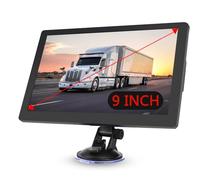 Navigatore GPS 9 Pollici per Auto Camion HGV - Mappe 2025 Italia & Europa,Touch Screen HD, Aggiornamenti Gratuiti a Vita, Guida Vocale, Avvisi Autovelox
