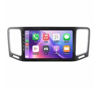 Navigatore Gps Auto Wireless per Volkswagen Sharan 2012-2018 Touchscreen Mappe Europa Aggiornate Gratis, Avvisi Velocità & Poi, Guida Vocale, 4 Nucleo 1G+32G