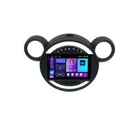 Navigatore per Auto per BMW MINI 2007-2014 Wireless Carplay Android Auto, Trasmettitore Fm, Mappe Mondo, Indicatore Corsia in Movimento Autoradio, 4 Nucleo 4G＋64G