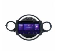 Navigatore per Auto per BMW Mini Cooper R56 R60 2007-2014 Wireless Carplay Android Auto, Trasmettitore Fm, Mappe Mondo, Indicatore Corsia in Movimento Autoradio, 8 Nucleo 4G＋64G