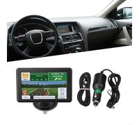Navigatore satellitare per auto, navigatore GPS da 5 pollici touchscreen, mappa del traffico in tempo reale per navigazione auto camion SA, mappe del Regno Unito e Europa installate aggiornamento