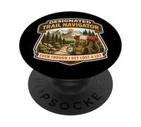 Navigatore sentiero designato anche se mi perdo divertimento escursionistico PopSockets PopGrip Adesivo