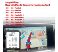 Navigazione Connect1 Aggiornamento del sistema 2024 Australia Nuova Zelanda Mappe per Mazda 2 3 6 CX3 CX5 CX8 CX9 MX5 Scheda SD GPS per veicolo