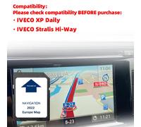 Navigazione Europa Mappa SD Software GPS Scheda Sat NAV 2022 per IVECO Stralis Hi-Way Localizzatore di auto Accessori Elettronica Automobili