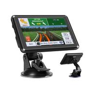 Navigazione GPS da 5 pollici per auto e camion, navigatore portatile con mappe offline europee, aggiornamenti gratuiti a vita, allarme flash, guida vocale, trasmettitore FM, ricerca codice postale