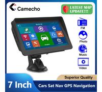 Navigazione GPS per auto Camecho Touch screen da 7 pollici Navigatore GPS per camion Parasole Sat Nav 256M Navigatori GPS con mappa Europa