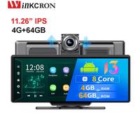 Navigazione GPS per auto IPS da 10,26 pollici 4G + 64GB ADAS Avanzato 4G WIFI Android 13 HD 1080P DVR Videoregistratore Registrar Monitoraggio del parcheggio