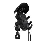 navigazione GPS Staffa Supporto Per Caricabatterie Rapido 15 W Ricarica Wireless Antiurto Per Manubrio Per Smartphone Antifurto Supporto Per Cellulare Impermeabile(Handlebar)