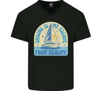 Navigazione La Mia Fuga Dalla Realtà Maglietta In Cotone A V Per Uomo