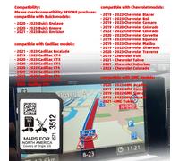 Navigazione Sat Nav GPS 32GB Scheda SD Aggiornamento 2024 per Buick Cadillac Chevrolet GMC Auto Nord America USA CAN MEX mappa GM 8571 3512