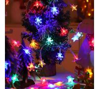 Naviluz Striscia di luci LED RGB 100 LED fiocchi di neve tenda a bassa tensione 10 m