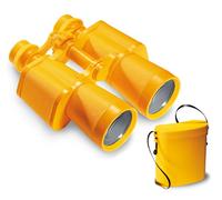 Binocolo Navir ocus con vite micrometrica centrale giallo con custodia