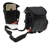 Navitech Black Camera Shoulder Bag For AURTEC Instant Camera