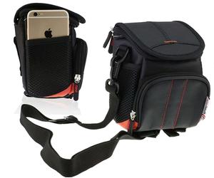 Navitech Black Camera Shoulder Bag For Ricoh GR III Premium Compact Camera