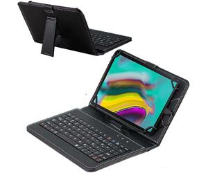 Navitech Black Keyboard Case Compatible with Padgene 10.1" Tablet