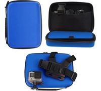 Navitech Blue Rugged Action Camera Hard Case For Lamax X8 Electra