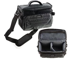 Navitech Borsa a tracolla grigia per fotocamera compatibile con Nikon A211 10x50 Binocolo