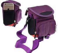 Navitech Borsa viola per fotocamera binocolo - compatibile con la Carastek 10x22 Small Foldable Binocolo