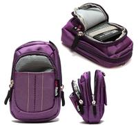 Navitech Purple Compact Camera Case For Sony a5100 Interchangeable Lens Camera