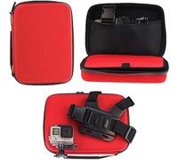 Navitech Custodia rigida rossa per action camera, compatibile con Action Camera TIMNUT 4K