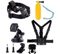 Navitech Kit combinato di accessori per action cam 8 in 1 - Compatibile con action cam 372 Rollei