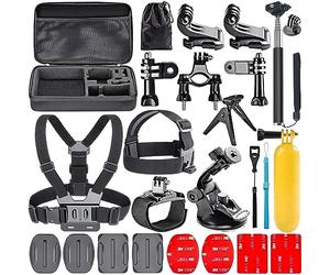 Navitech Kit Combinato Di Accessori Per Fotocamera D'azione 18-in-1 - Compatibile con la GOOKAM 4K 20MP Action Camera