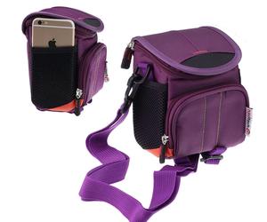 Navitech Purple Camera Bag For Sony ZV-1F Compact Vlogger Camera