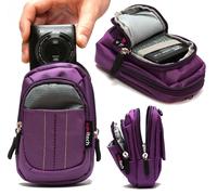 Navitech Purple Camera Case For The Panasonic Lumix DMC-TS25 Camera