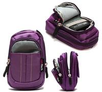 Navitech Purple Compact Camera Case For Canon EOS M6 Mark II system Camera