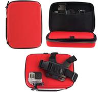 Navitech Red Hard Case For Campark AC09 4K Action Camera