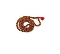 Navkaar Creation, Rosario Japa Mala di Rudraksha 108 + 1 grani, Collana Unisex, Argento, 70 cm