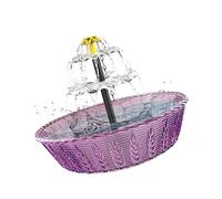 Navna Bagno per uccelli a fontana resistente agli agenti atmosferici ad azionamento solare per uso esterno che fornisce una caratteristica dell'acqua ipnotizzante e facile installazione Bagno per