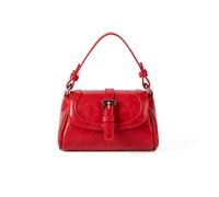 Navna Borsa a tracolla regolabile con fibbia per cintura Dettaglio spazioso interno in pelle PU borsa a tracolla per tutti i giorni borsa essenziale per pendolari, Rosso, One Size